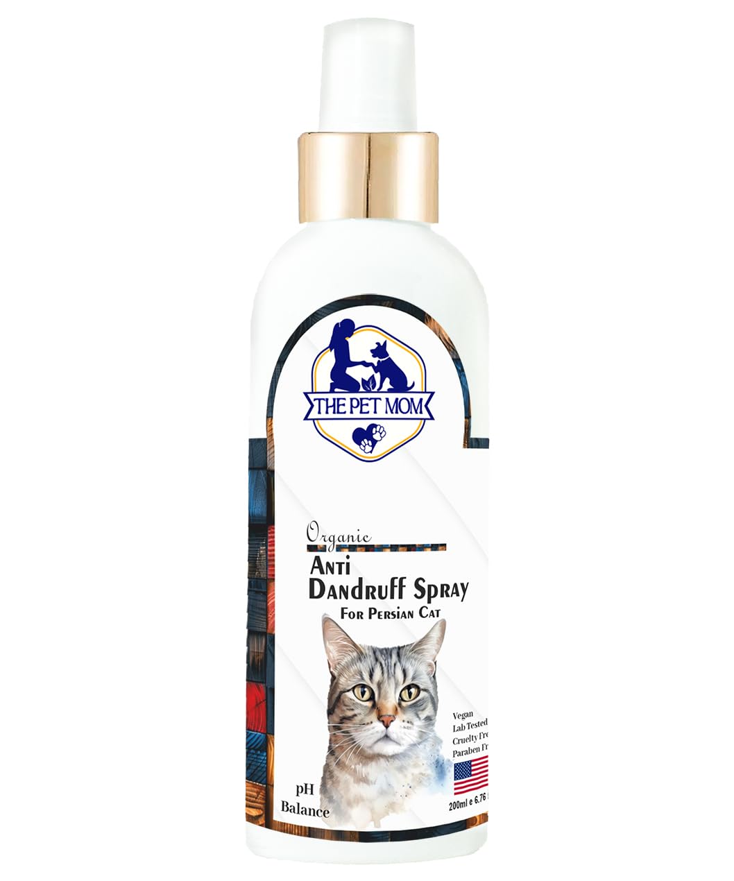 The Pet Mom Anti-Dandruff Spray for Persian Cat, Kitten | Cat Anti Dandruff Spray | Soothing Relief for Itchy Skin & Say Goodbye to Dandruff | Anti-Dandruff Itch Spray for All Cat Breed β200ml 3