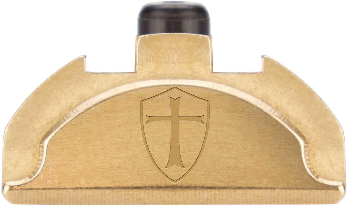 NDZ Performance Solid Brass Grip Frame Plug for Glock 17 19 22 23 24 31 32 34 35 37 38 45 – Gen 4-5 – 9mm .40 .357 .45 – Fits w/Factory Backstrap, Laser Engraving - Choose Image