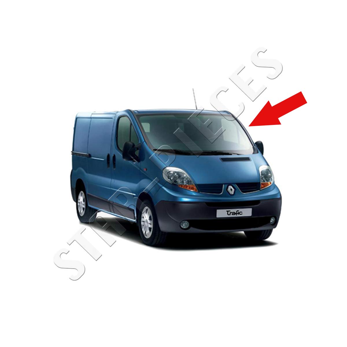 STARKIT PERFORMANCE Alzacristallo compatibile per Trafic 2, Vivaro e Nissan Primastar (2001-2014) CON MOTORINO. ALZAVETRO ANTERIORE SINISTRO (guida) 7700311820, 91165704
