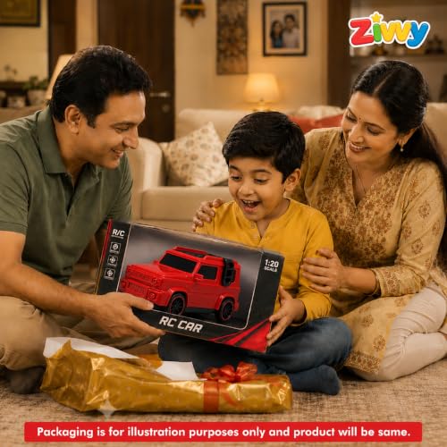 Image of Red Remote Control Car Toy | 2-Way G-Wagon | Smoke, Music & LED Light | Toy Car for Kids | High-Speed RC Car | Toys for Boys & Girls 7-14 Years | Birthday Gift for Kids