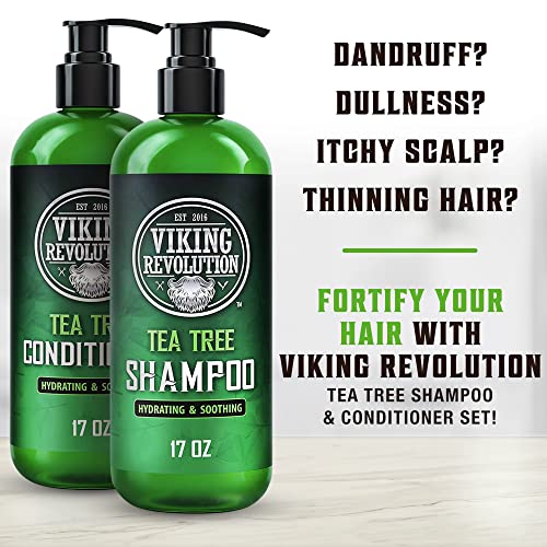 Viking Revolution Tea Tree Shampoo and Conditioner Set #TOP15