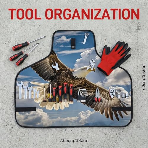 Delantal de trabajo An Eagle con bolsillos y ajuste miniatura 2