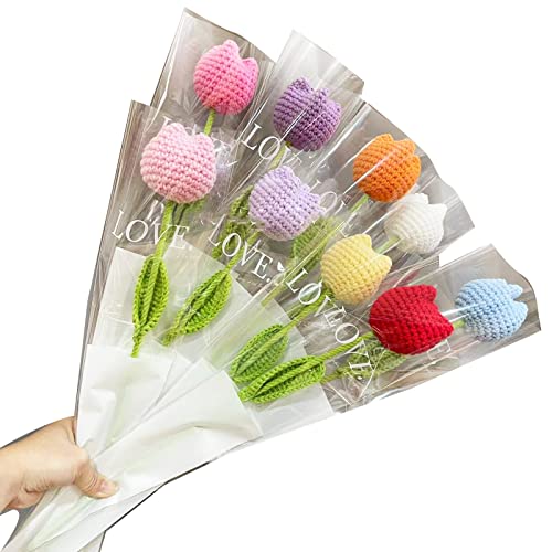 Flor de Crochet Tejida a Mano para Decoración miniatura 6