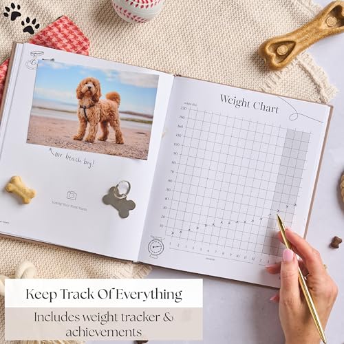 Neues Geschenk für Welpen – Erinnerungsbuch für Hunde und Erinnerungsfotoalbum, Geschenk für neue Welpenbesitzer, Hundeliebhaber und Haustiereltern, Scrapbooking
