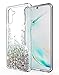 SunStory Designed for Samsung Galaxy Note 10 Case,Galaxy Note 10 5G Case,Moving Shiny Quicksand Glitter with PC layer and TPU Bumper Case for Samsung Galaxy Note 10 Phone (Silver)