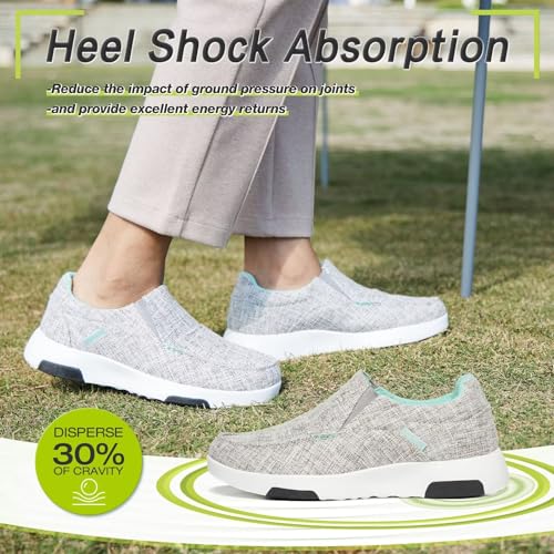 Image of OrthoComfoot Women's Orthopedic Slip-On Loafers Walking Shoes: Comfortable Plantar Fasciitis Loafers with Arch Support for Flat Feet, Casual Orthotic Shoes for Foot and Heel Pain Relief