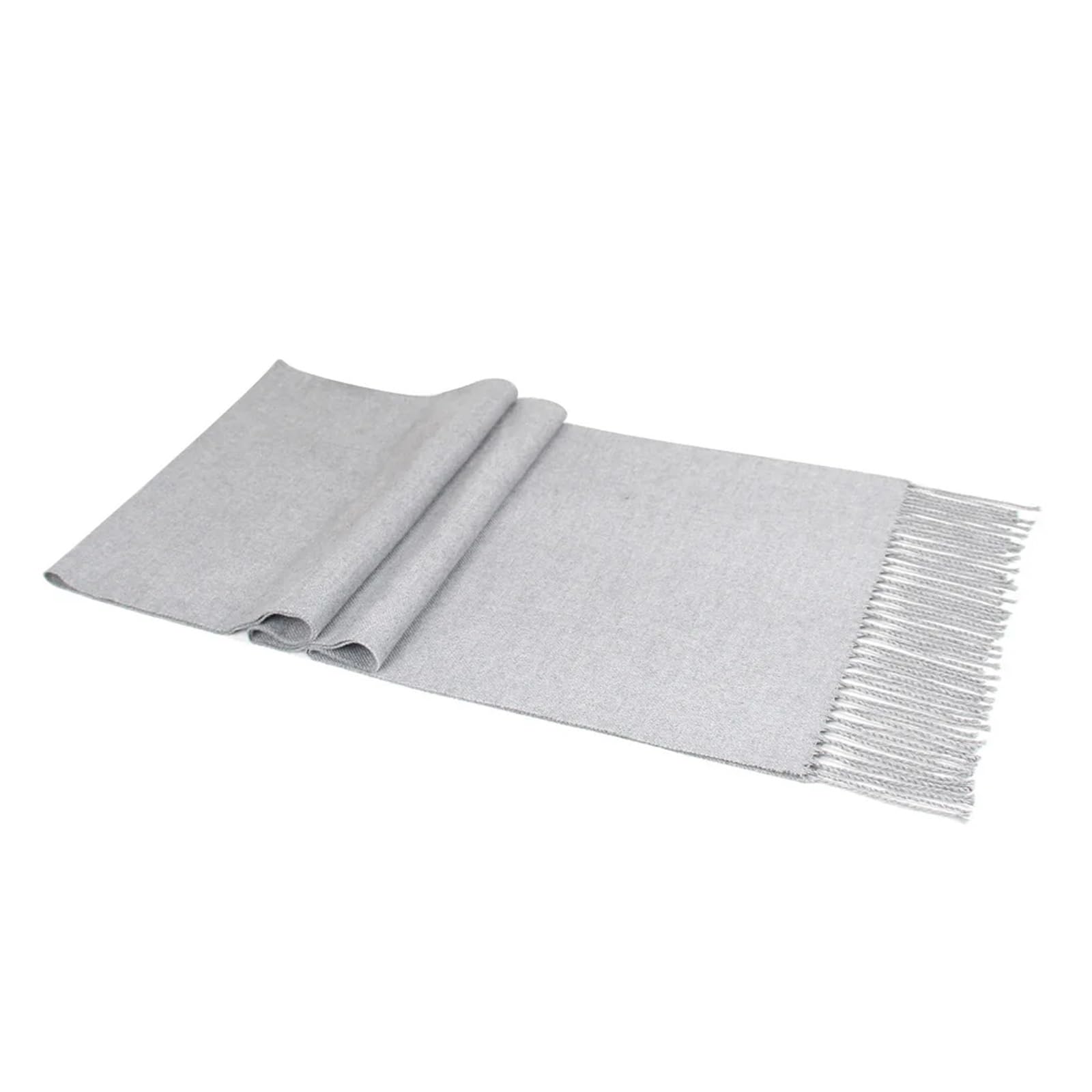 Sciarpa da uomo tinta unita invernale classica in cashmere caldo e morbido, scialle con nappe, scaldacollo Sciarpa invernale