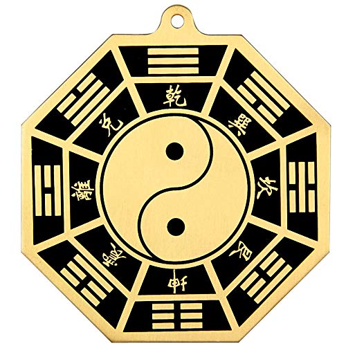 Better us Chinese Feng Shui Brass Bagua Mirror 5.7 Inch