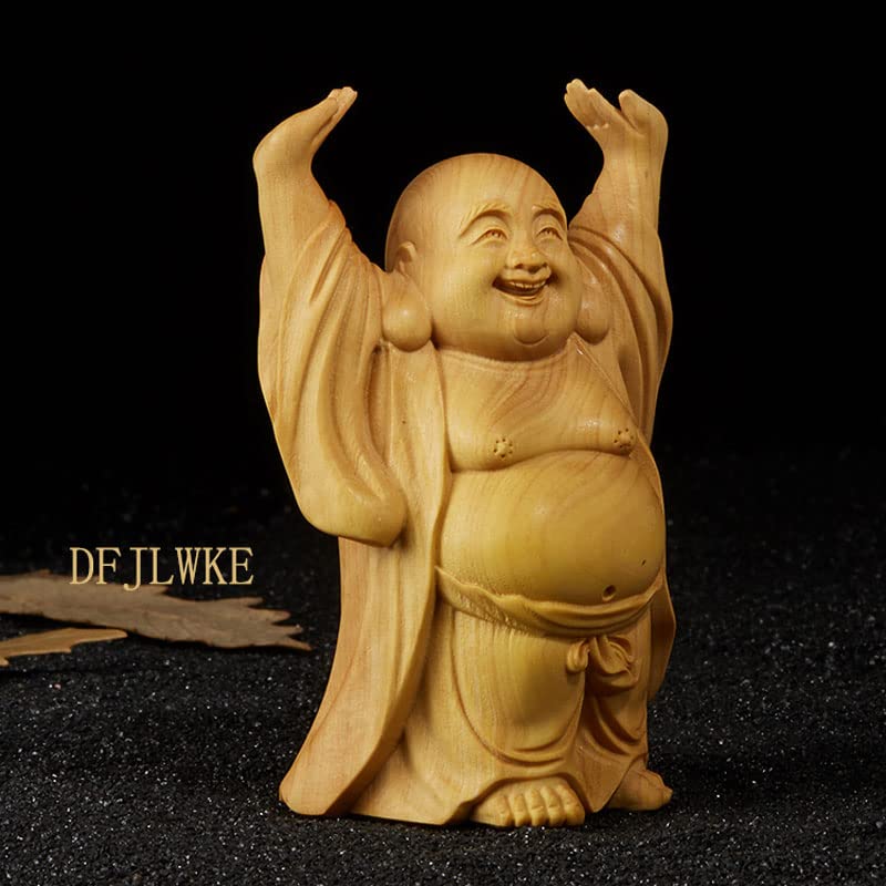 Amazon｜仏像 かわいい 布袋様 置物 お守り 受験 木彫り仏像 ツゲ製
