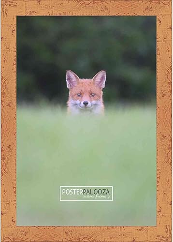 Miniatura 4 de Poster Palooza Marco de fotos color naranja Shabby ChicFarmhouse de 28 x 36 pulgadas, acrílico UV, respaldo de espuma y accesorios para colgar, 28 x