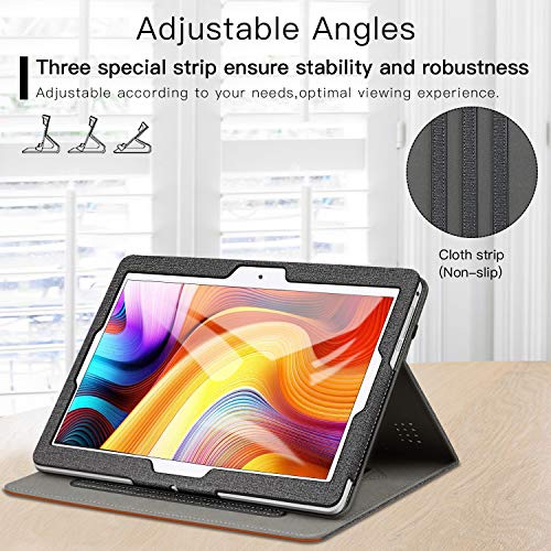 Ztotop Universal 10/10.1 Inch Tablet Case, Premium Pu Leather Cover For Dragon Touch/Zonko/Winsing/Yellyouth 10.1 Inch Android Tablet. Denim Black #TOP3