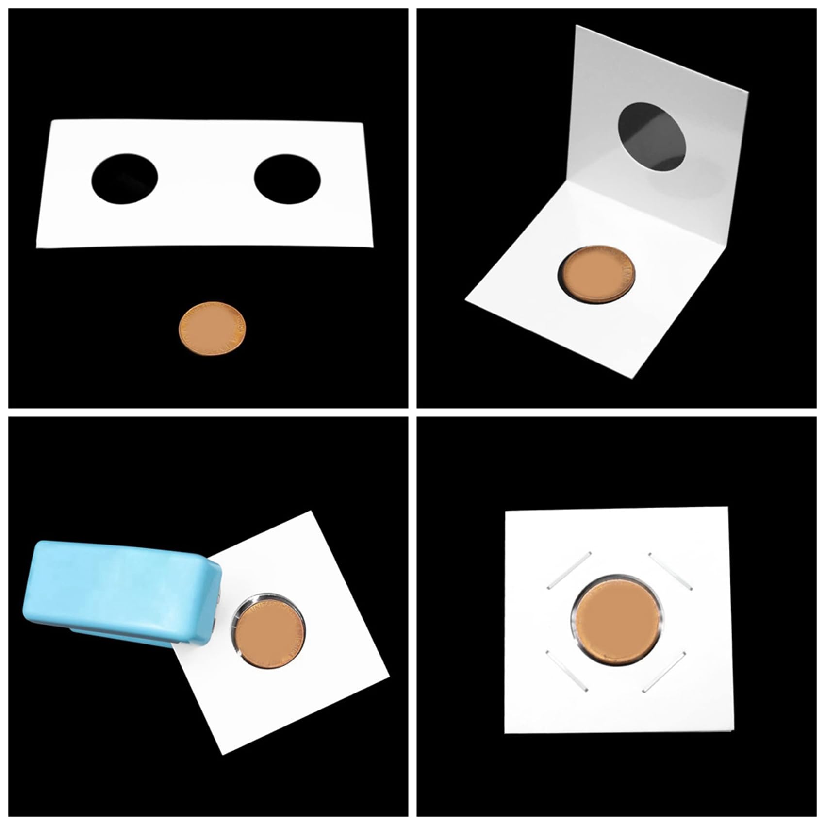 Amazon | Jppium（ジュピウム） 900個 6種類のサイズのコインホルダー、コイン保護用コインアルバム コイン収納 コインペーパーホルダー  | 金銭管理・会計用品 | 文房具・オフィス用品