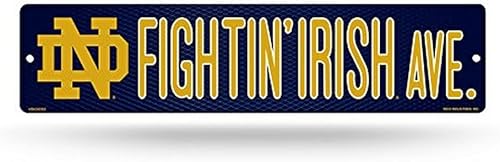 Rico Industries Letrero de plástico de la NCAA de plástico de 4 x 16 pulgadas