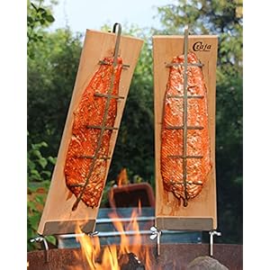 Czaja Stanzteile Vlamzalmplanken incl. stabiele roestvrijstalen houders… (set van 2)