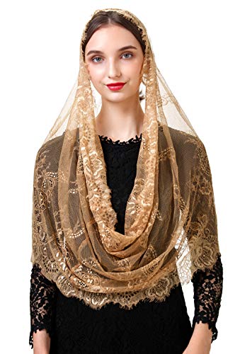 PAMOR Spanish Lace Mantilla Veil Head Covering