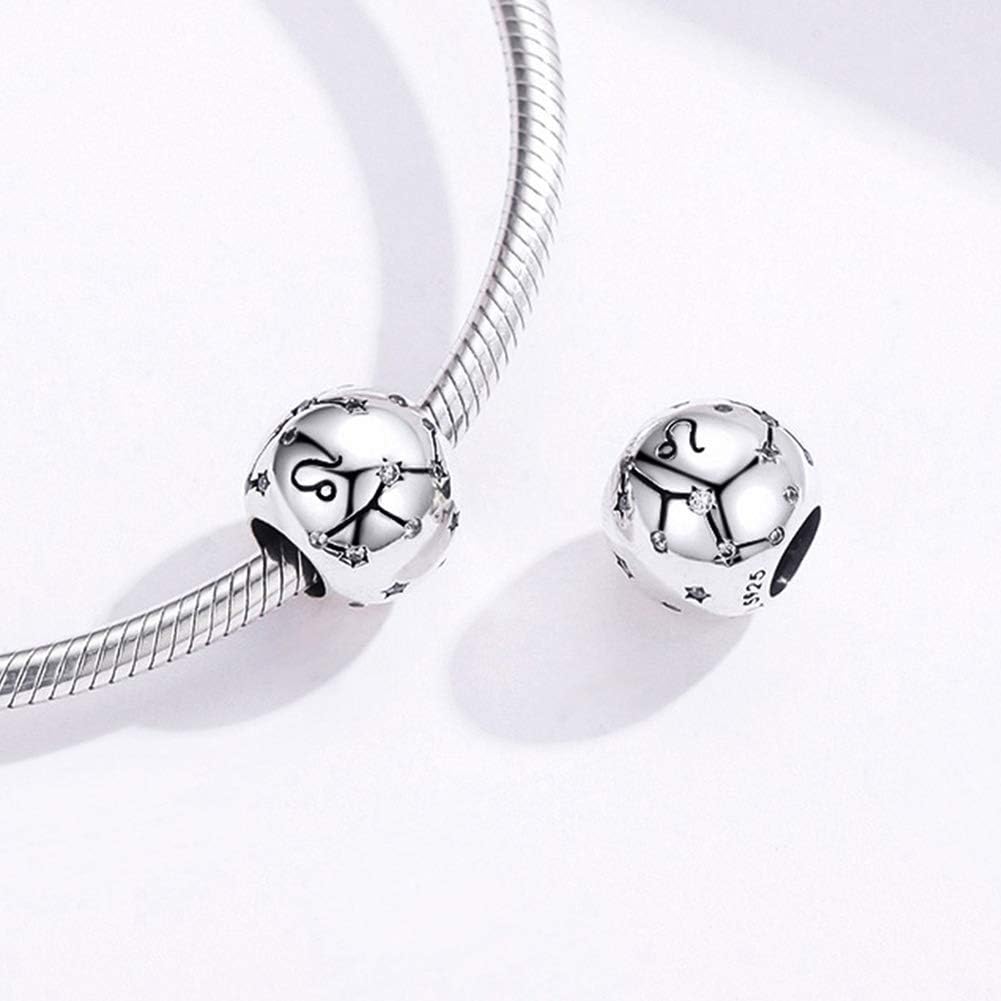Constellation Charm 925 Sterling Silver Birthstone Bead for Pandora Charms Bracelet-Gift for Anniversary Birthday Christmas Day - Image 4