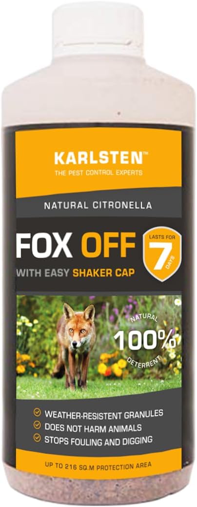 Karlsten Fox Off Anti Digging & Fouling Granules, Natural Fox Damage Deterren...