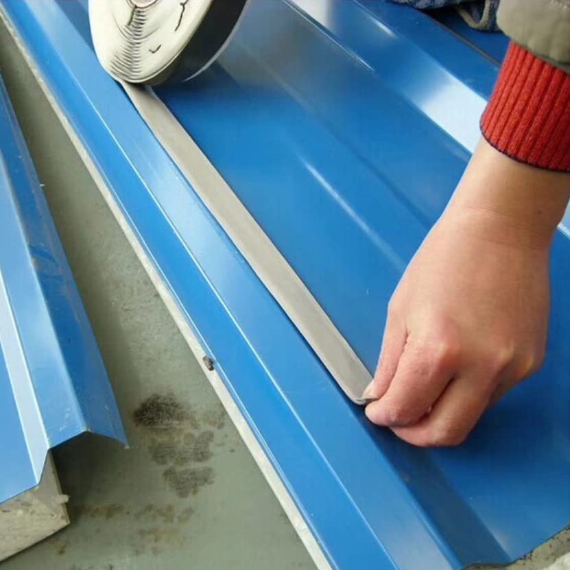 Miniatura 4 de Cinta de butilo blanca de 34 pulgadas x 30 pies, paquete de 2 cintas de butilo de alta calidad sin endurecimiento para caravanas, remolques,