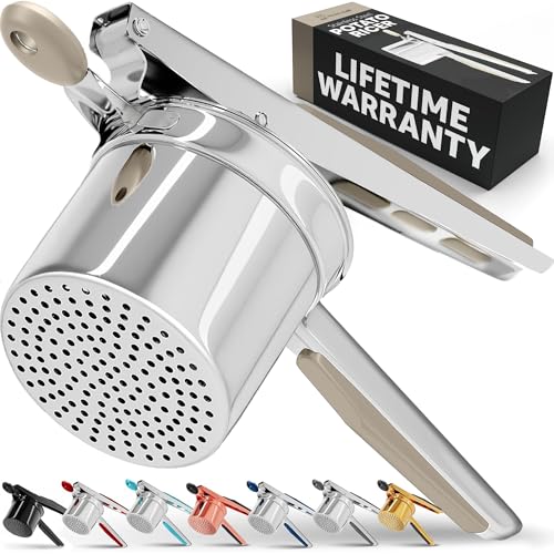 PriorityChef Large 15oz Potato Ricer, Heavy Duty Stainless Steel
