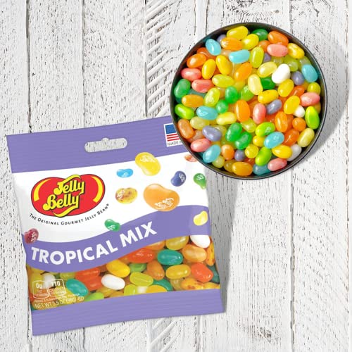 Soda Pop Shoppe, Tropical Mix, And Krispy Kreme Flavored Jelly Beans, Ou Kosher Gummy Candy, Shareable Bagged Candies, Pack Of 3, 3.5 Ounces Each #TOP3