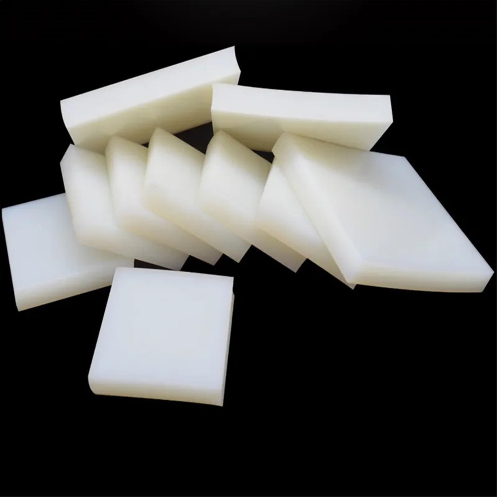 Blocco in gomma siliconica for assorbimento degli urti - Blocco in silicone quadrato bianco for guarnizioni automobilistiche - 1 pezzo(200x200x10mm)