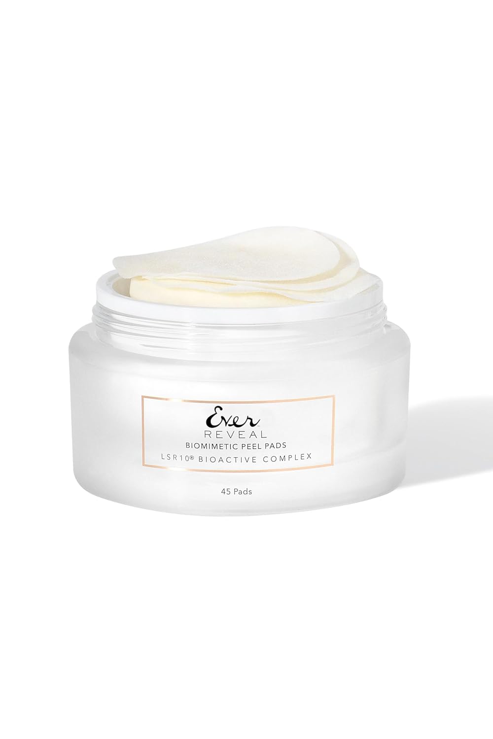 EVER Reveal Biomimetic Peel Pads - Advanced Skin Renewal Exfoliating Facial Pads, 45 Count
