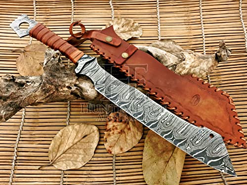 HUNTEX Damascus Zombie Machete