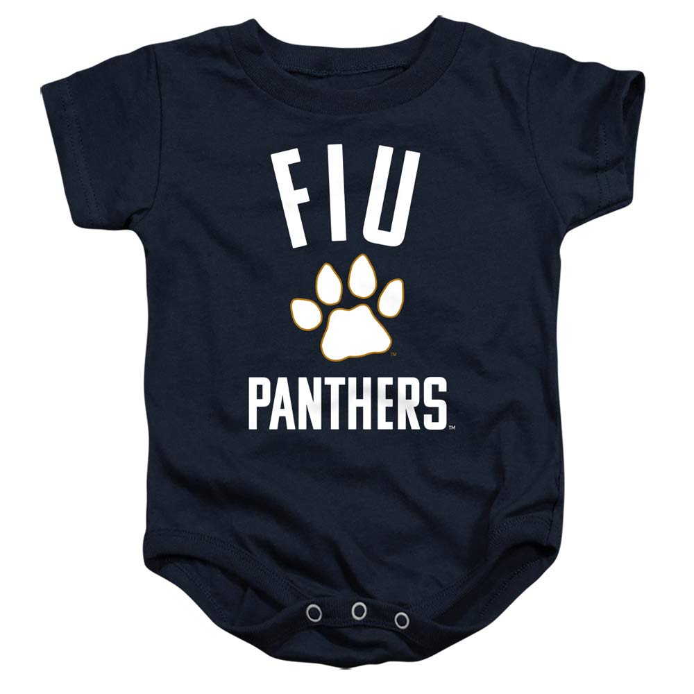 Florida International University FIU Panthers Official One Color FIU Panthers Logo Unisex Infant Snap Suit for Baby,Navy, 6 Months