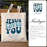 Zoom IMG-1 nioobager tela christian tote bags