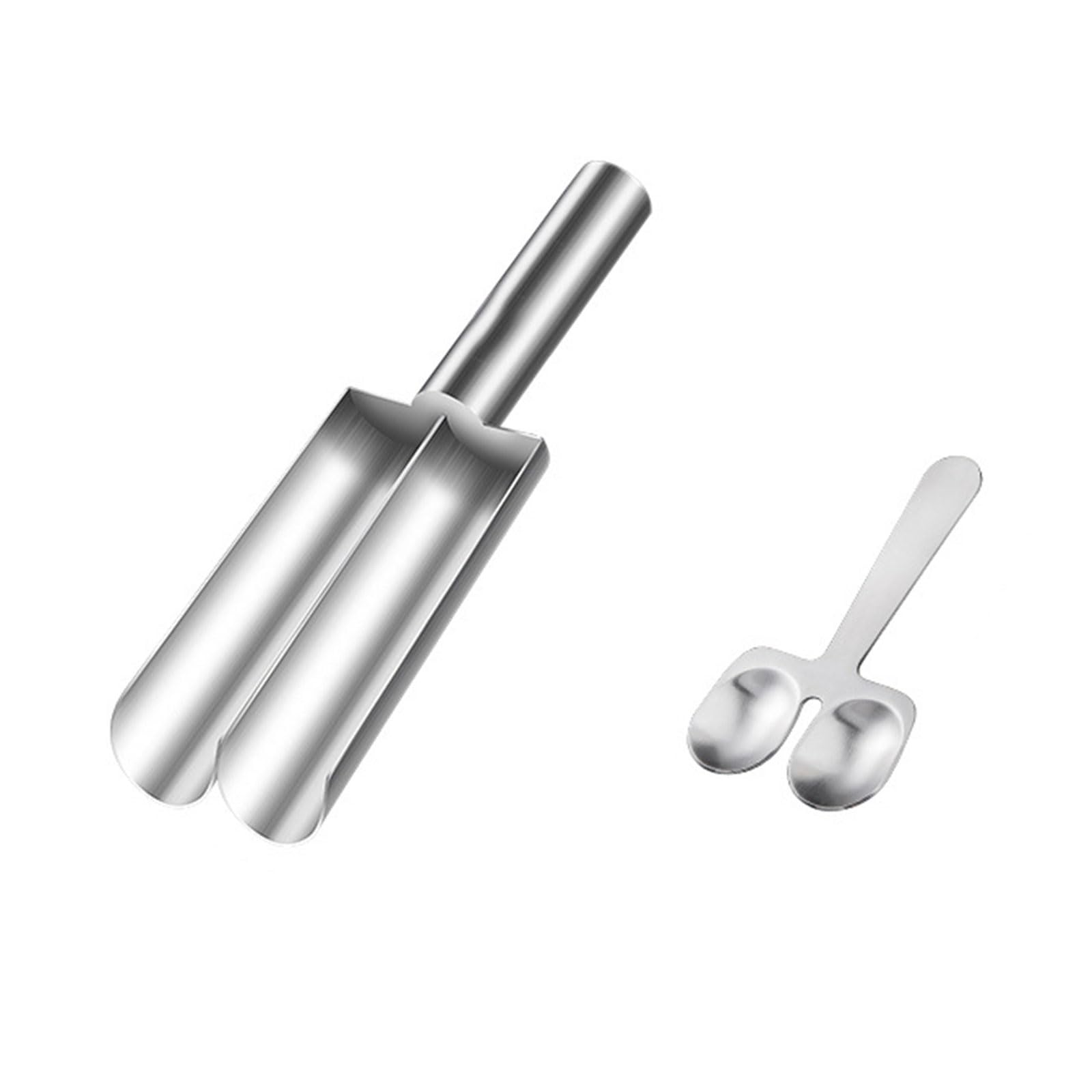 Xinsheinelry Meatballs Maker with Cutting Spade Stainless Steel Meat Baller Spoon for Kitchen Restaurant Hotel Dumplings Meatballs