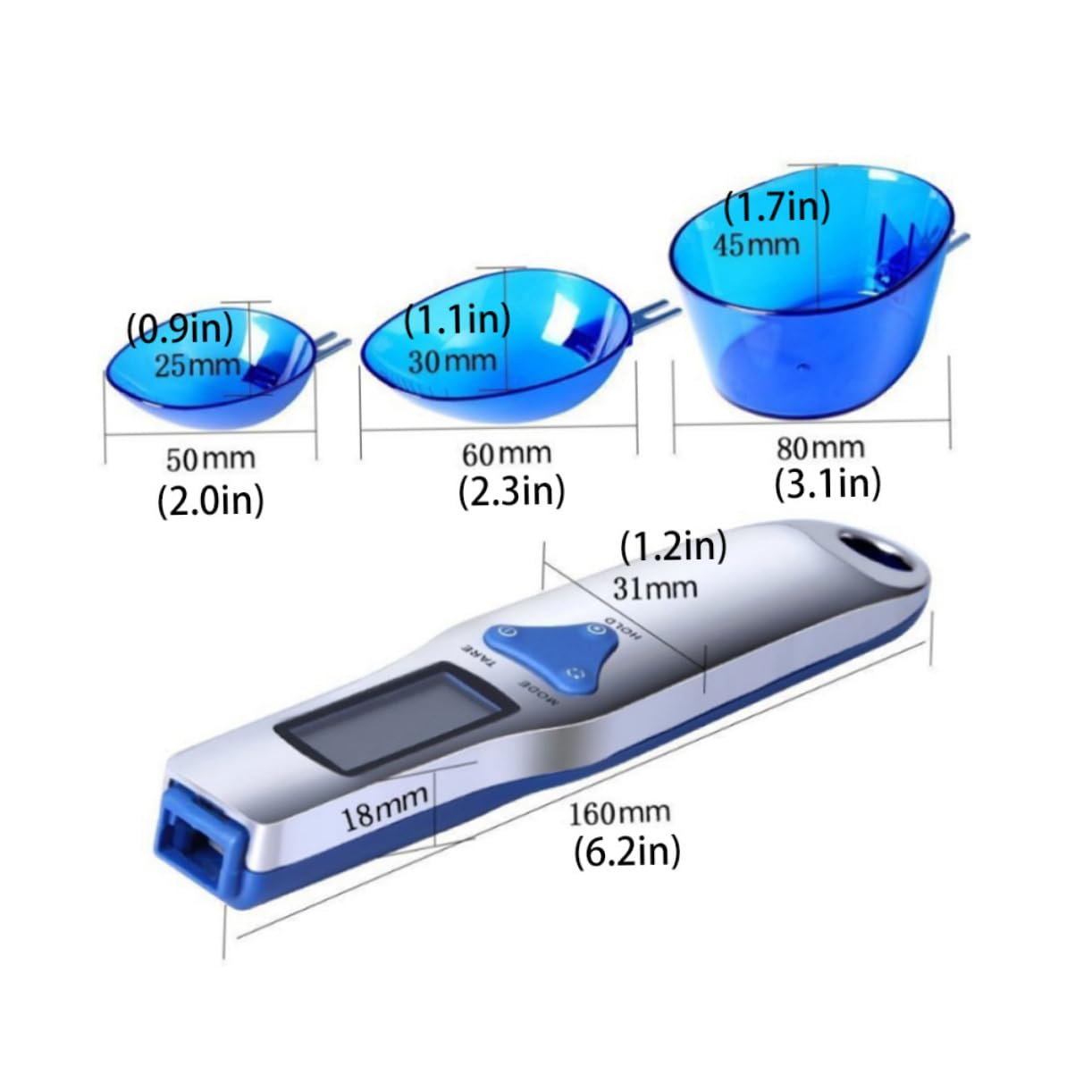 Digitale Küchen Lcd Löffelwaage für Präzises Abmessen mit Hoher und Abs Material Inklusive Zwei Aaa Batterien in Küche