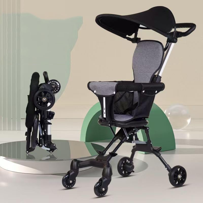 Luteti Compact Baby Stroller with Adjustable Handles and Backrest for Easy Storage Shopping, Kids Stroller, Lightweight Foldable Travel,-picture-21