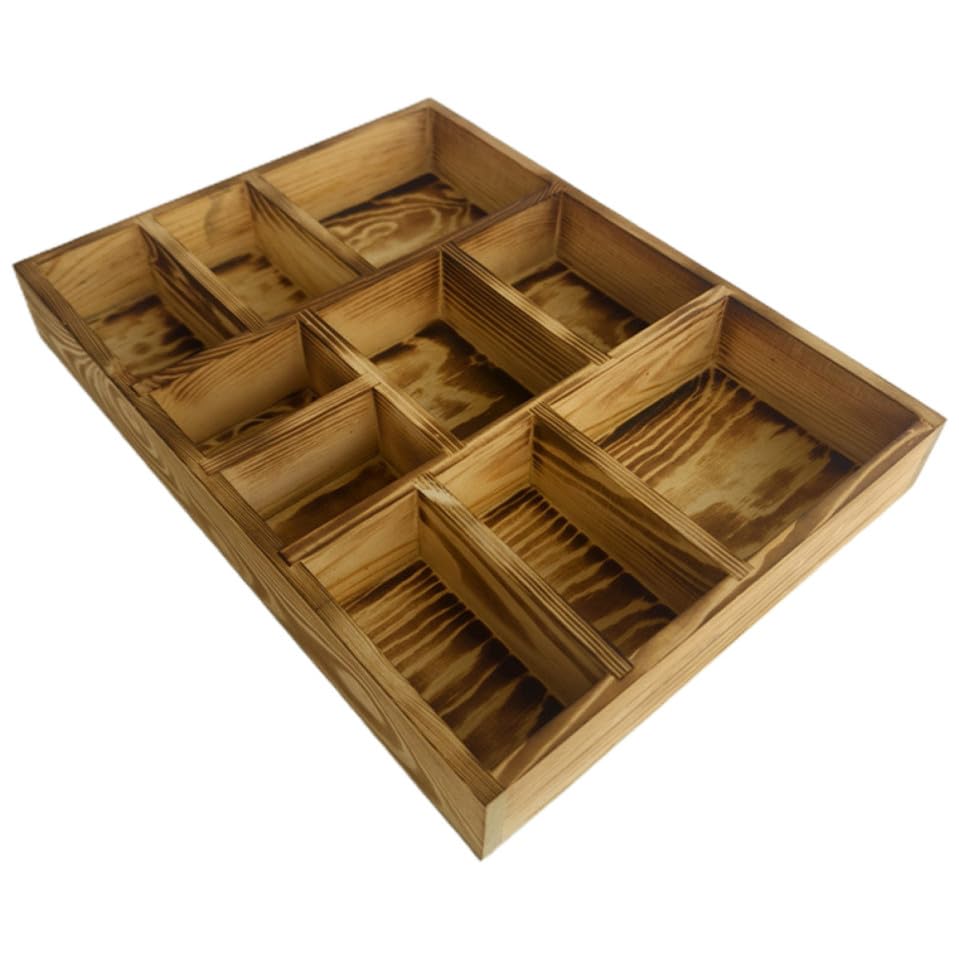Boîte de rangement pour bracelets : coffret bois portable 10 slots