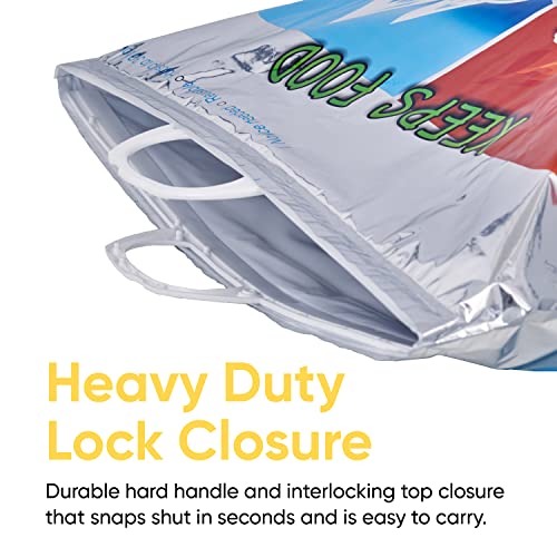 Superio 785 Hot And Cold Insulated Bags For Food Delivery, Grocery Shopping Bags, Food Storage For Hot And Frozen Food For Travel, Disposable Cooler Bag, Reinforced Thermal Lunch Bag thumb #4