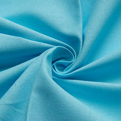 KIYOHARA シーチング 生地 約89cm×1mカット Col.550 ブルー系 #6200C-1