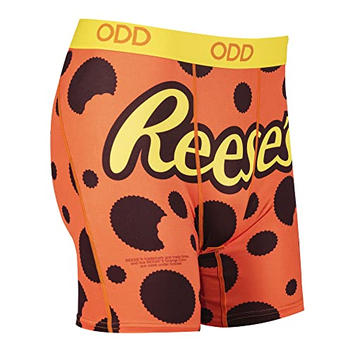 Odd Sox, Fun Boxer Briefs for Men, Reese's Peanut Butter Cups, Twizzler Logo Prints3