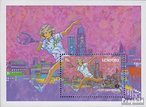 Prophila Collection Lesotho Michel.-No..: Block 56 (Completa Edizione) 1988 International Tennisverband (Francobolli per i Collezionisti) Tennis / Ping Pong