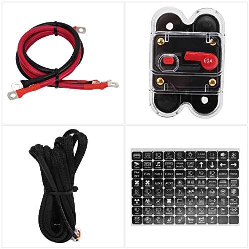 Panneau de commande tactile LED 8 gangs Dioche système de gestion électrique de SUV et UTV