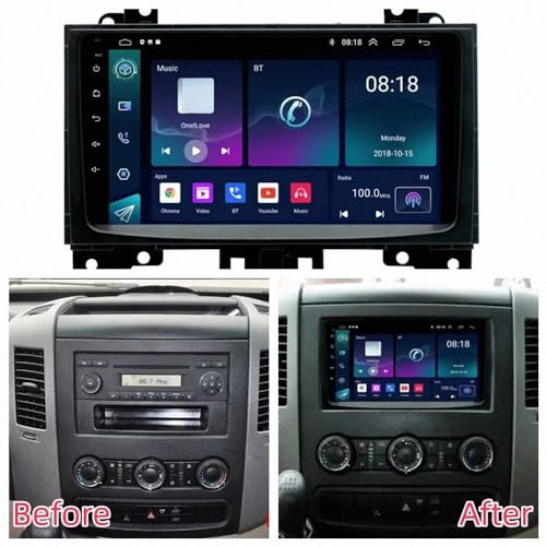 Pantalla de Coche con Carplay y Android Auto Inalámbricos para Sprinter Crafter 1G+32G 2