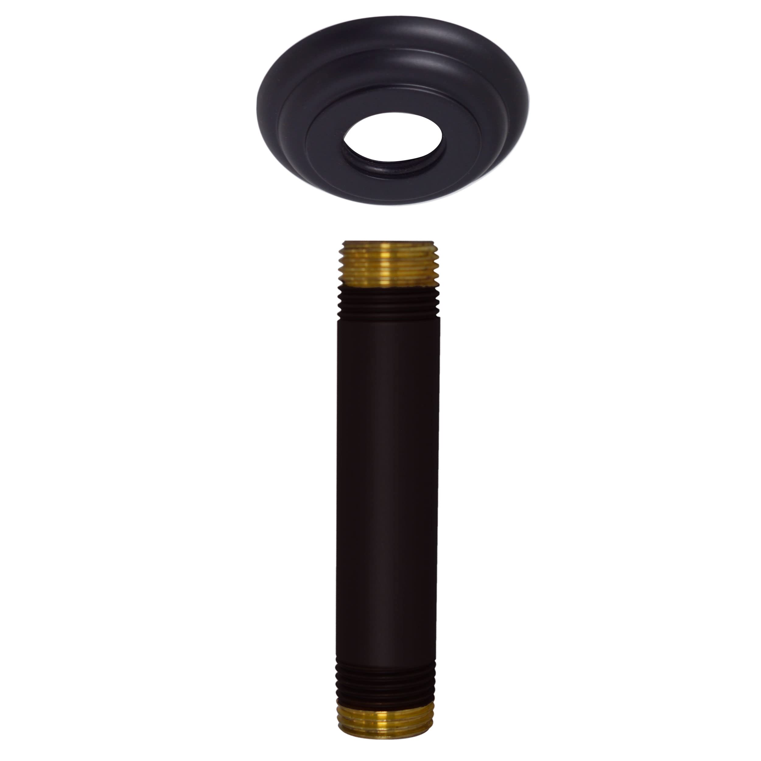 Westbrass Dusch-Arm 1/2" IPS X 4" Für Deckenmontage – Mit Flansch, In Mattschwarz | Duschzubehör Für Bad-Armaturen