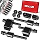 Benlari Driver Floorboard Extensions für Harley Touring Road King Electra Glide Road Glide 2009-2023 1 Zoll + 1,5 Zoll Schwarz