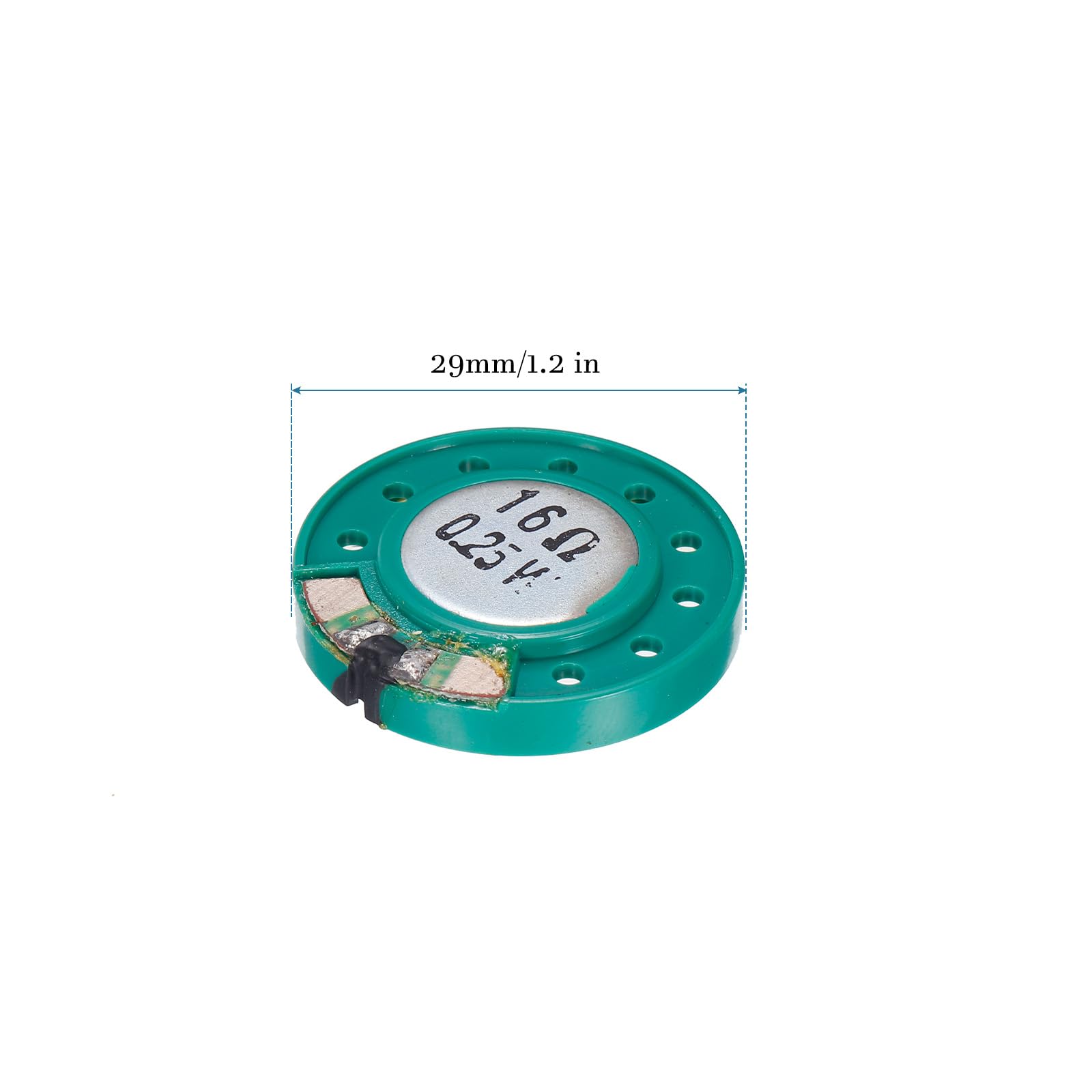 QUARKZMAN 16 Ohm 0,25 W Rotondo Magnete interno Altoparlante x 2pz Plastica Involucro per Casa Audiovisivi Dispositivi [ Alluminio, Metallo, Plastica ]
