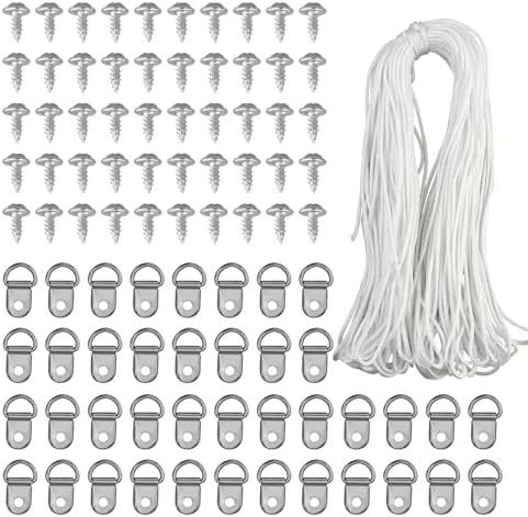 20m*2mm Picture Wire Picture Hanging Cord, Heavy Duty Wire Kit White ...