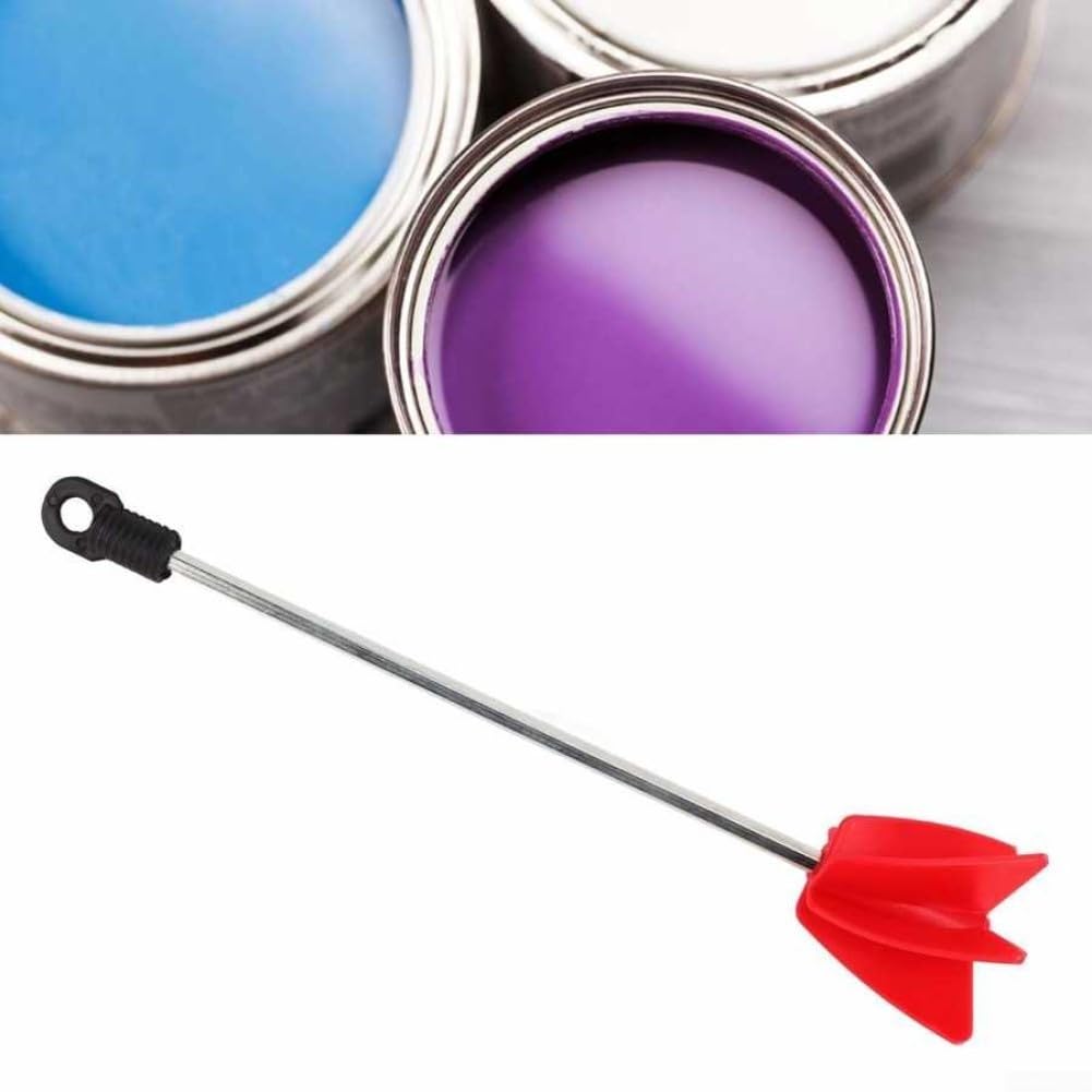 2 punte per miscelatore per vernice per resina epossidica, attacco per trapano elettrico con gambo da 1/4", lunghezza 300 mm con paletta per agitazione da 65 mm, compatibile con la maggior parte dei