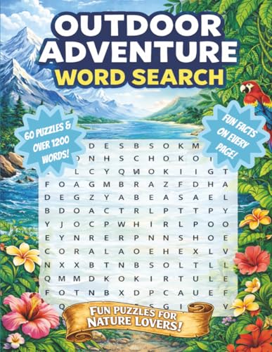 Outdoor Adventure Word Search for Adults: Relaxing Word Searches with