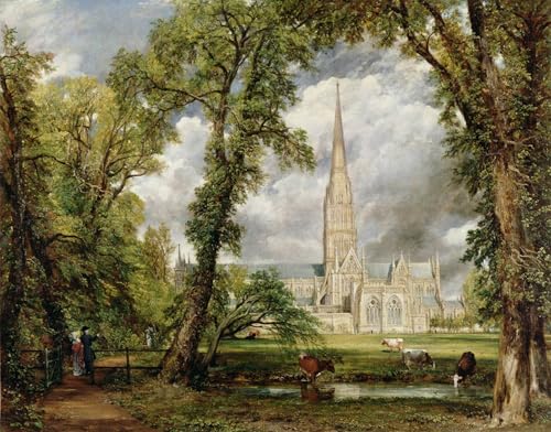Poster affiche peinture Constable Salisbury graffiti art mural 60x90