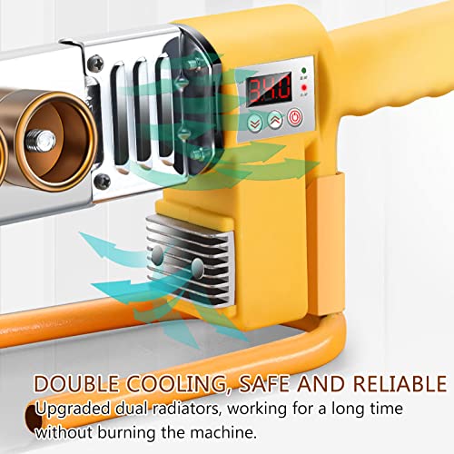 MáQuina De Aquecimento De Tubo Duplo Com Display Digital, MáQuina De Solda De Tubo De PláStico, Com