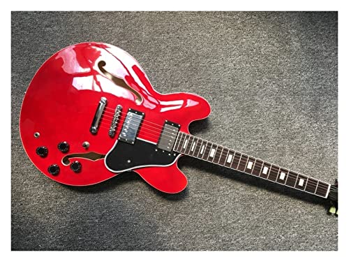 AMINIY Guitare électrique Touche en Bois de Rose en Bois Complet Acoustique Stringélectrique Guitare de Guitare Rouge… - Les Beatles, Paul McCartney, John Lennon, RIngo Starr, George Harrison AMINIY Guitare électrique Touche en Bois de Rose en Bois Complet Acoustique Stringélectrique Guitare de Guitare Rouge… – Image 3