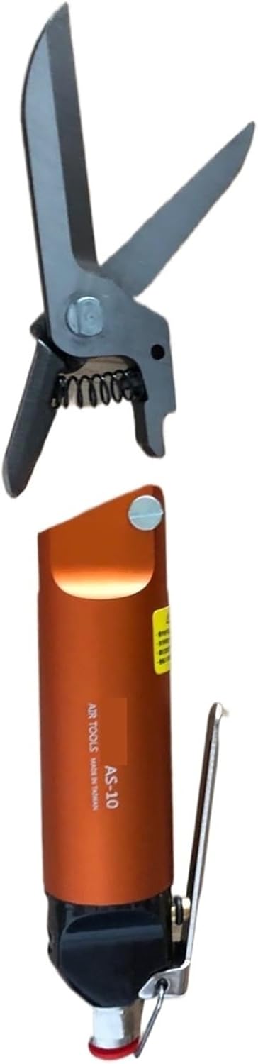 Automatic pneumatic scissors AM-10 cotton thread copper sheet pneumatic scissors 100S knife head cross dislocation gas shears(AS-10 with 100S [Handheld Set])