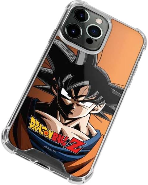 Skinit Clear Phone Case Compatible with iPhone 13 Pro - Officially Licensed Dragon Ball Z Goku Portrait Design